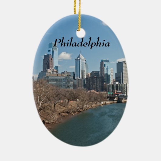 Philly Winter Keramik Ornament (Hinten)