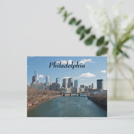 Philly Winter Postkarte (Stehend Vorderseite)