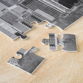 Philly Wolkenkratzer Schwarzweiss Puzzle (Seite)