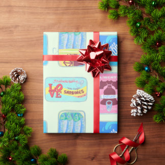 Philly-Wrapapier - Philadelphia-Geschenkdose Fisch Geschenkpapier