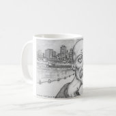Philly Zunge-Typ-Tasse Kaffeetasse (Vorderseite Links)