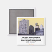 "PhillyTunes" Jane Jacobs Magnet (Vorderseite/Rückseite)