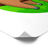 Philo-sloth-phical Funny Animal Sloth Pun Poster (Ecke)