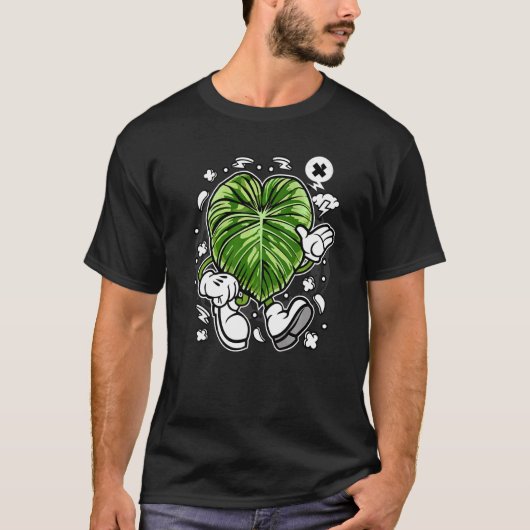 Philodendron Dean Mcdowell Oldcartoon Botan Botan T-Shirt (Vorderseite)