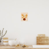 Philodendron Pflanze in Copper Poster (Küche)