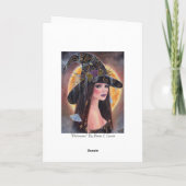 Philomena Halloween-Hexenkarte von Renee Karte (Rückseite)