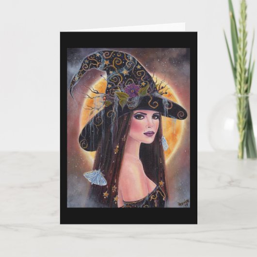 Philomena Halloween-Hexenkarte von Renee Karte (Vorderseite)