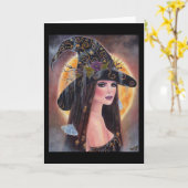 Philomena Halloween-Hexenkarte von Renee Karte (Gelbe Blume)