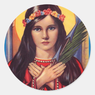 Philomena Runder Aufkleber