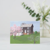 Philomont Log Kabine Postkarte (Stehend Vorderseite)