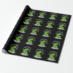 Philoso pickle Funny Pickle Pun Dark BG Geschenkpapier