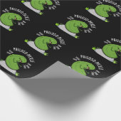 Philoso pickle Funny Pickle Pun Dark BG Geschenkpapier (Ecke)