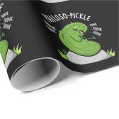 Philoso pickle Funny Pickle Pun Dark BG Geschenkpapier (Rolleneckpunkt)