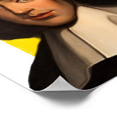 Philosoph Baruch Spinoza Illustration Poster (Ecke)