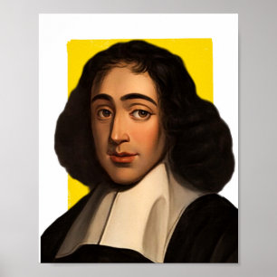 Philosoph Baruch Spinoza Illustration Poster