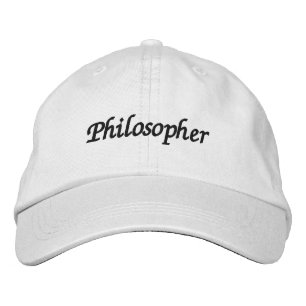 Philosoph Bestickte Baseballkappe