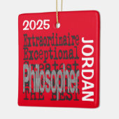 Philosoph Extraordinaire CUSTOM Keramikornament (Links)