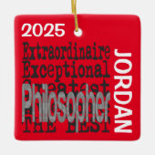 Philosoph Extraordinaire CUSTOM Keramikornament (Vorderseite)