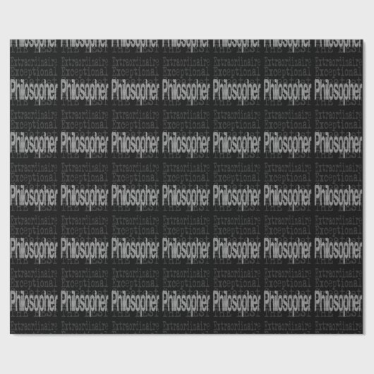 Philosoph Extraordinaire Geschenkpapier (Flach)