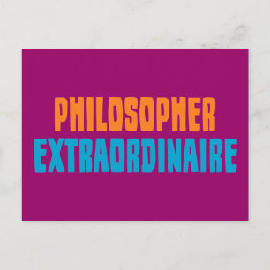Philosoph Extraordinaire Postkarte