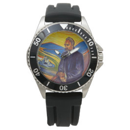 Philosoph Friedrich Nietzsche (von Edvard Munch) Armbanduhr