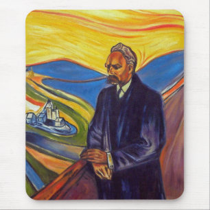 Philosoph Friedrich Nietzsche (von Edvard Munch) Mousepad