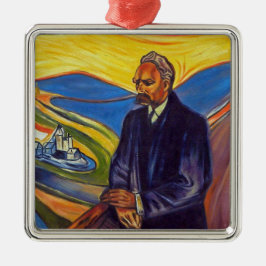 Philosoph Friedrich Nietzsche (von Edvard Munch) Ornament Aus Metall