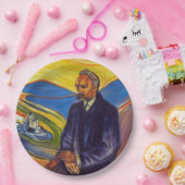 Philosoph Friedrich Nietzsche (von Edvard Munch) Pappteller (Party)