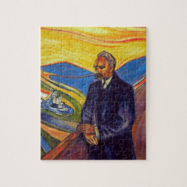 Philosoph Friedrich Nietzsche (von Edvard Munch) Puzzle