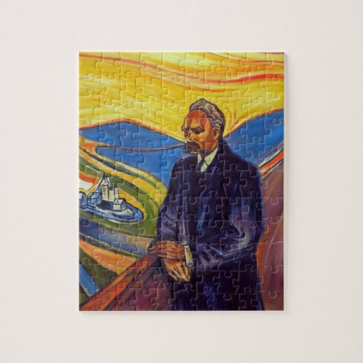 Philosoph Friedrich Nietzsche (von Edvard Munch) Puzzle (Vertikal)