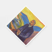 Philosoph Friedrich Nietzsche (von Edvard Munch) Serviette (Ecke)