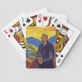 Philosoph Friedrich Nietzsche (von Edvard Munch) Spielkarten