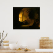 Philosoph im Mediationspopster Poster (Küche)