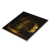 Philosoph mit einem offenen Buch, 1625-7 (Öl auf Fliese (Seite)