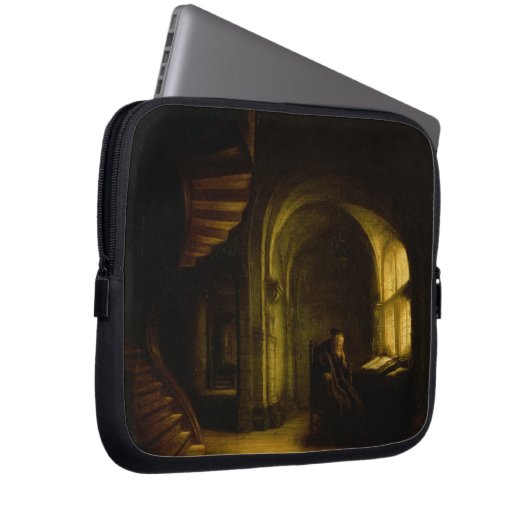 Philosoph mit einem offenen Buch, 1625-7 (Öl auf Laptopschutzhülle (Vorne Rechts)