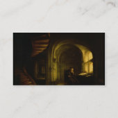 Philosoph mit einem offenen Buch, 1625-7 (Öl auf Visitenkarte (Rückseite)