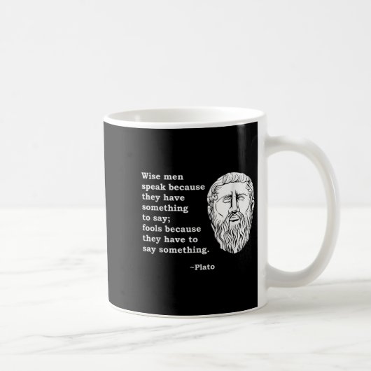 Philosoph Plato Zitat - Philosophie Student Nerd Kaffeetasse (Rechts)