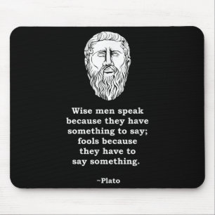 Philosoph Plato Zitat - Philosophie Student Nerd Mousepad