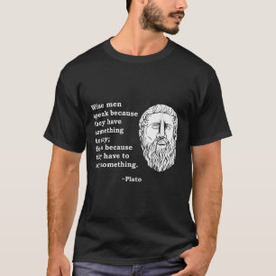 Philosoph Plato Zitat - Philosophie Student Nerd T-Shirt