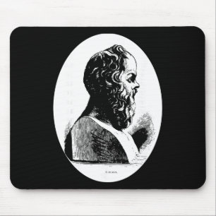Philosoph Sokrates Philosophie Lehrer Geschenk Gri Mousepad