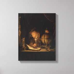 Philosophen-Alchemist im Labor Leinwanddruck