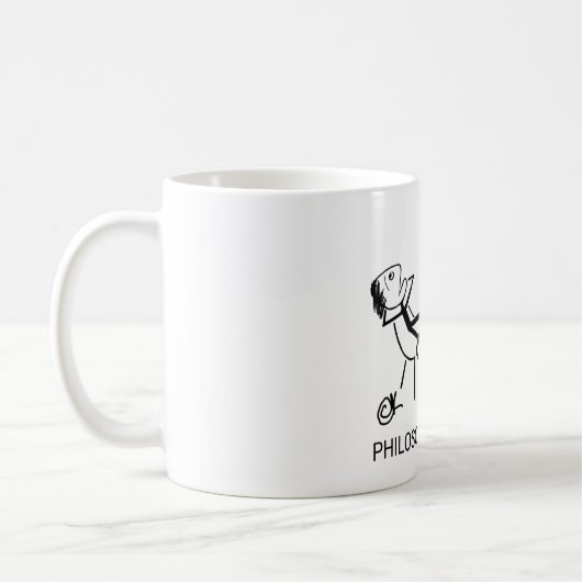 Philosophen - Designer Coffee Tasse (Links)