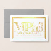 Philosophen gratulieren folienkarte (Vorderseite mit Umschlag)