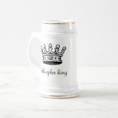 Philosophen-König Stein (rechte Hand) Bierglas (Vorderseite Links)