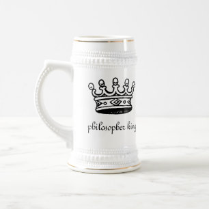Philosophen-König Stein (rechte Hand) Bierglas