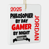 Philosophen Lieben spielen Videospiele Keramikornament (Rechts)