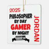 Philosophen Lieben spielen Videospiele Keramikornament (Links)