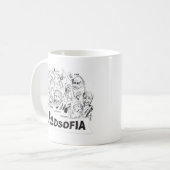 PHILOSOPHEN Platao Aristoteles euclides Sócrates Kaffeetasse (Vorderseite Links)