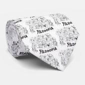 PHILOSOPHEN Platao Aristoteles euclides Sócrates Krawatte (Gerollt)