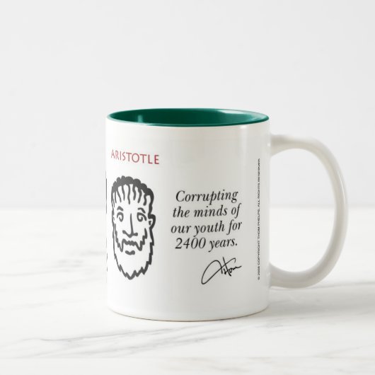Philosophen-Tasse Zweifarbige Tasse (Rechts)
